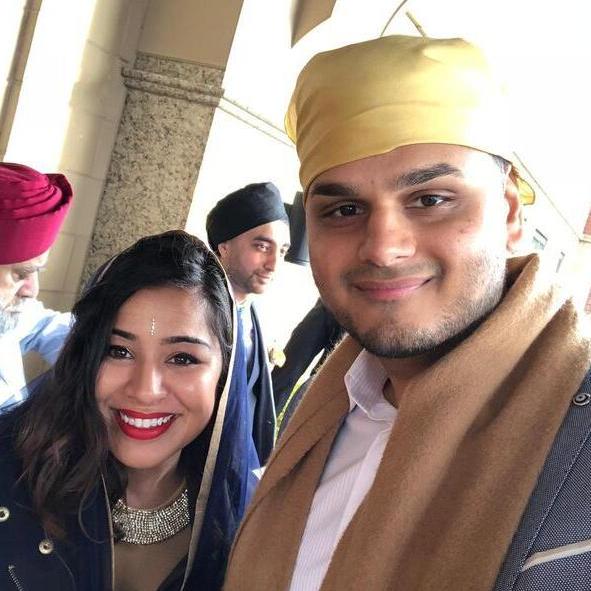 At a family friend's Punjabi wedding in London