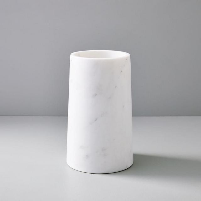 Pure Foundation Marble Vase, White, Medium