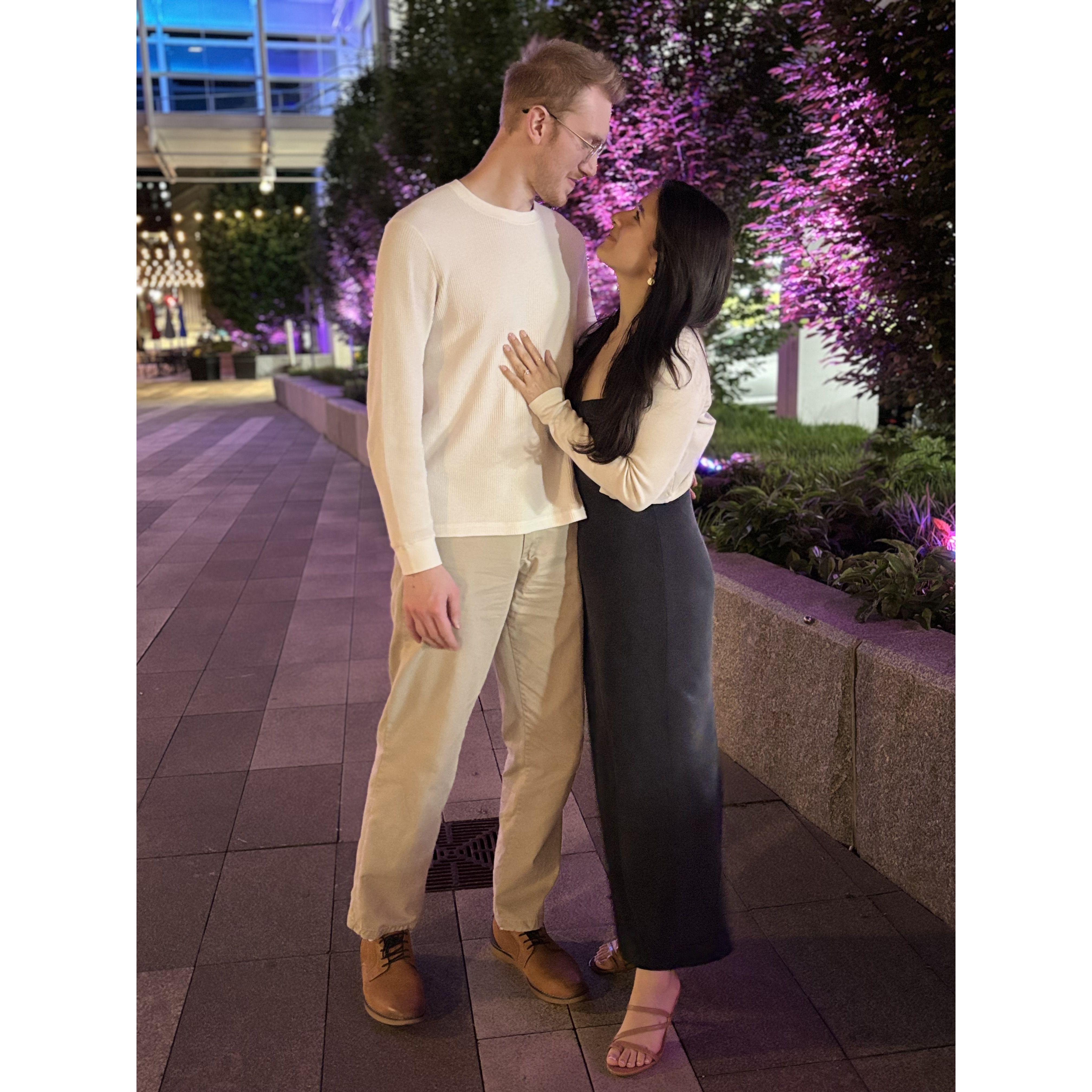 The night we got engaged!