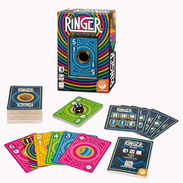 MindWare Ringer Family Card Game - Portable Card Game for Travel & Game Night - Easy to Learn, Fun to Play