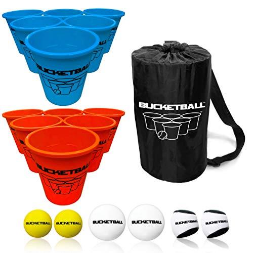 Bucket Ball - Beach Edition - Ultimate Beach, Pool, Yard, Camping, Tailgate, BBQ, Backyard, Lawn, Water, Wedding, Events, Indoor, Outdoor Game – Best Gift Toy for Boys, Girls, Teens, Adults, Family
