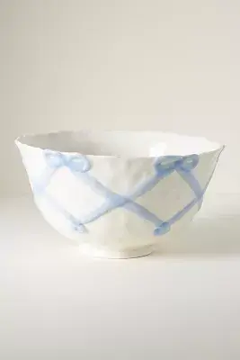 Benedita Bow Ceramic Stoneware Serve Bowl