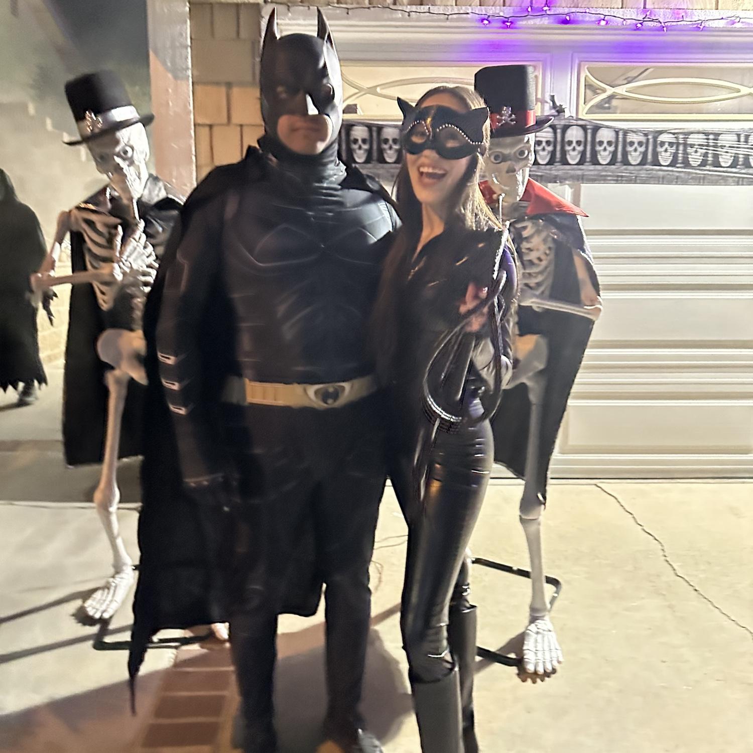 Batman & Cat Woman for Halloween!