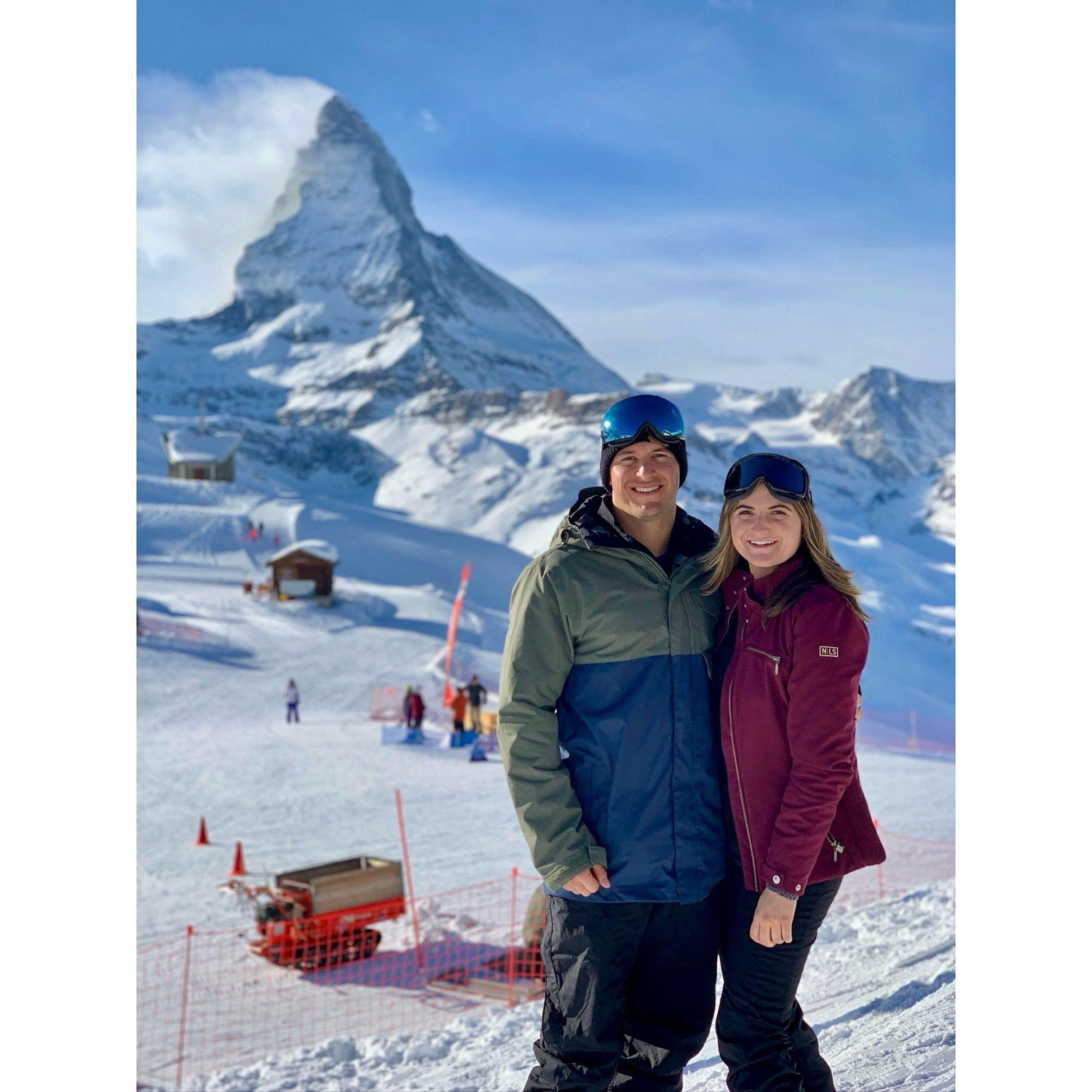 Skiing in Zermatt, Switzerland - December, 2018