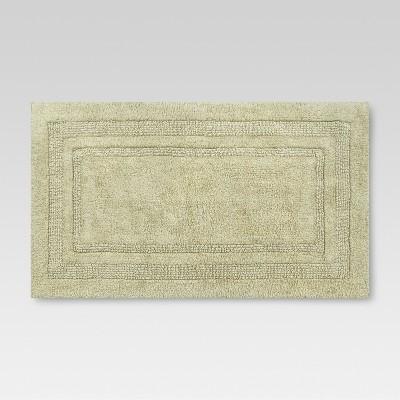 20x34 Antimicrobial Bath Rug Olive Green - Threshold