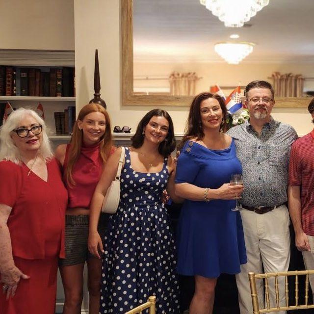 Our Engagement Party family pic! only 1/2 of the photo shows, due to cropping.