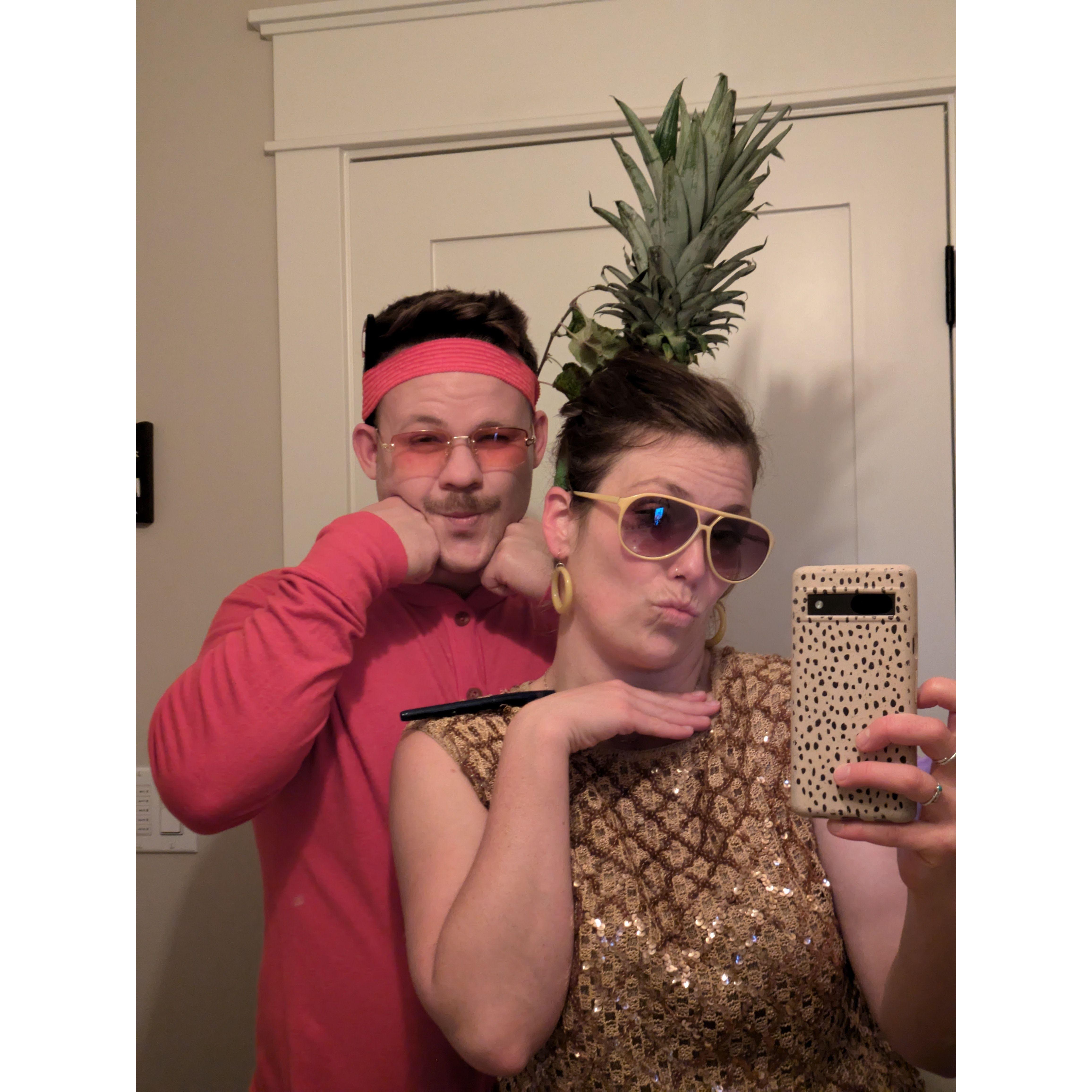 First couples costume as "Pen-Pineapple-Apple-Pen"...just look it up. October 2024