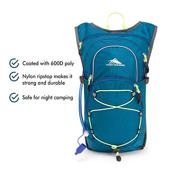 High Sierra HydraHike 8L Hydration Pack with 2L Reservoir Included