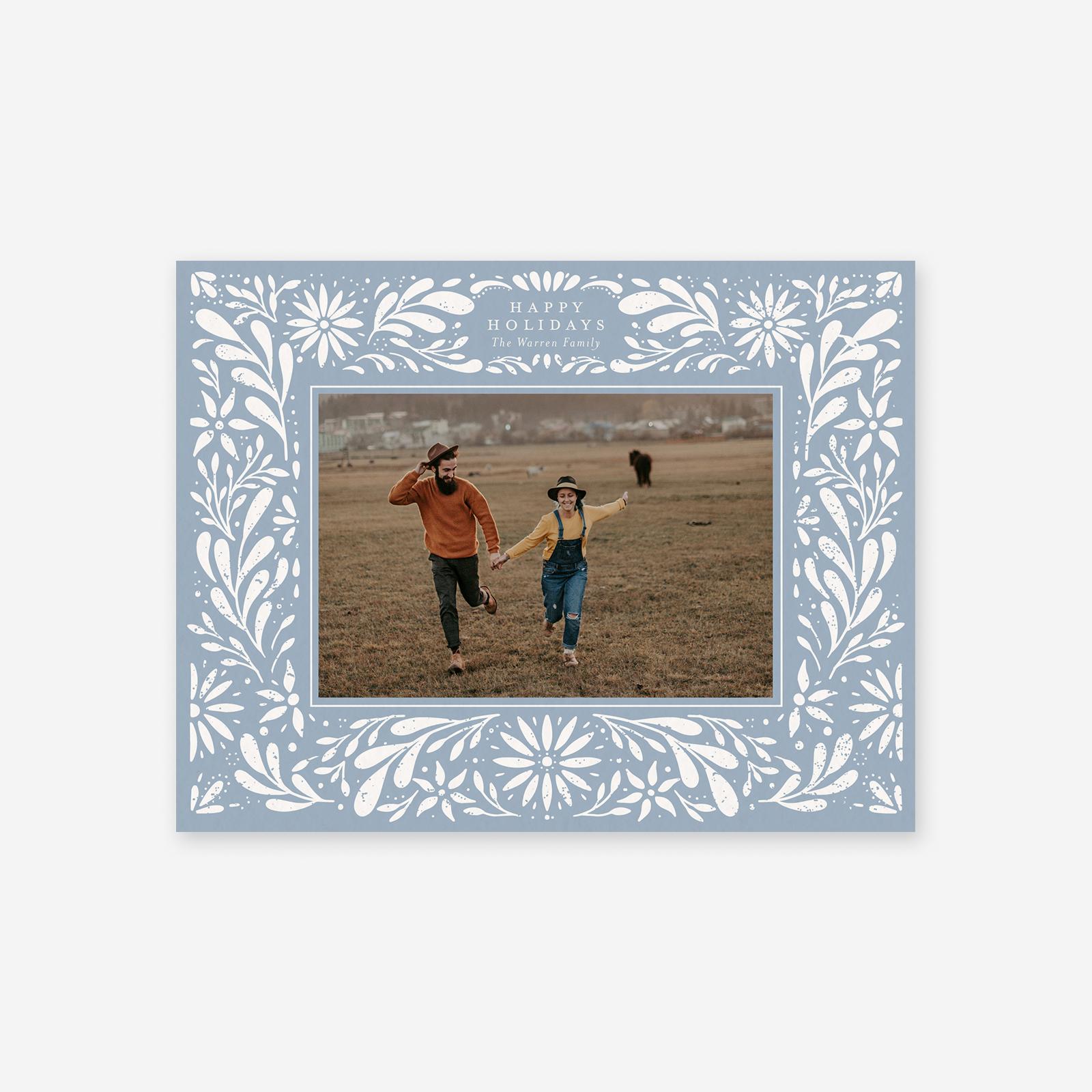 Zola Holiday Cards Garland Landscape