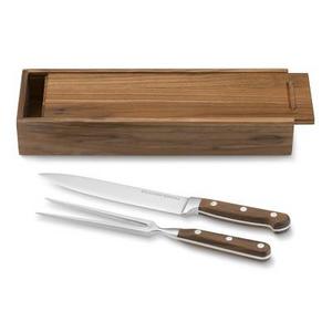 Williams Sonoma Walnut 2-Piece Carving Set