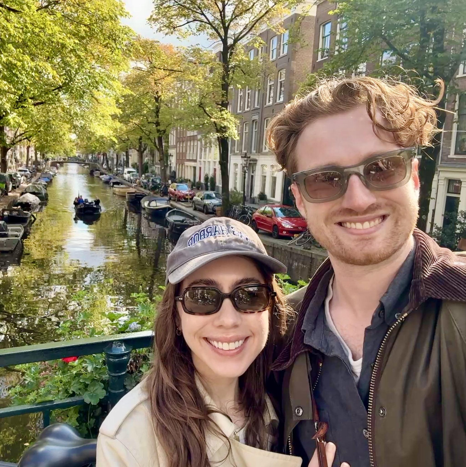 On the canals of Amsterdam. From our combination "mini moon" + Lloyd's 31st birthday trip. September 2025