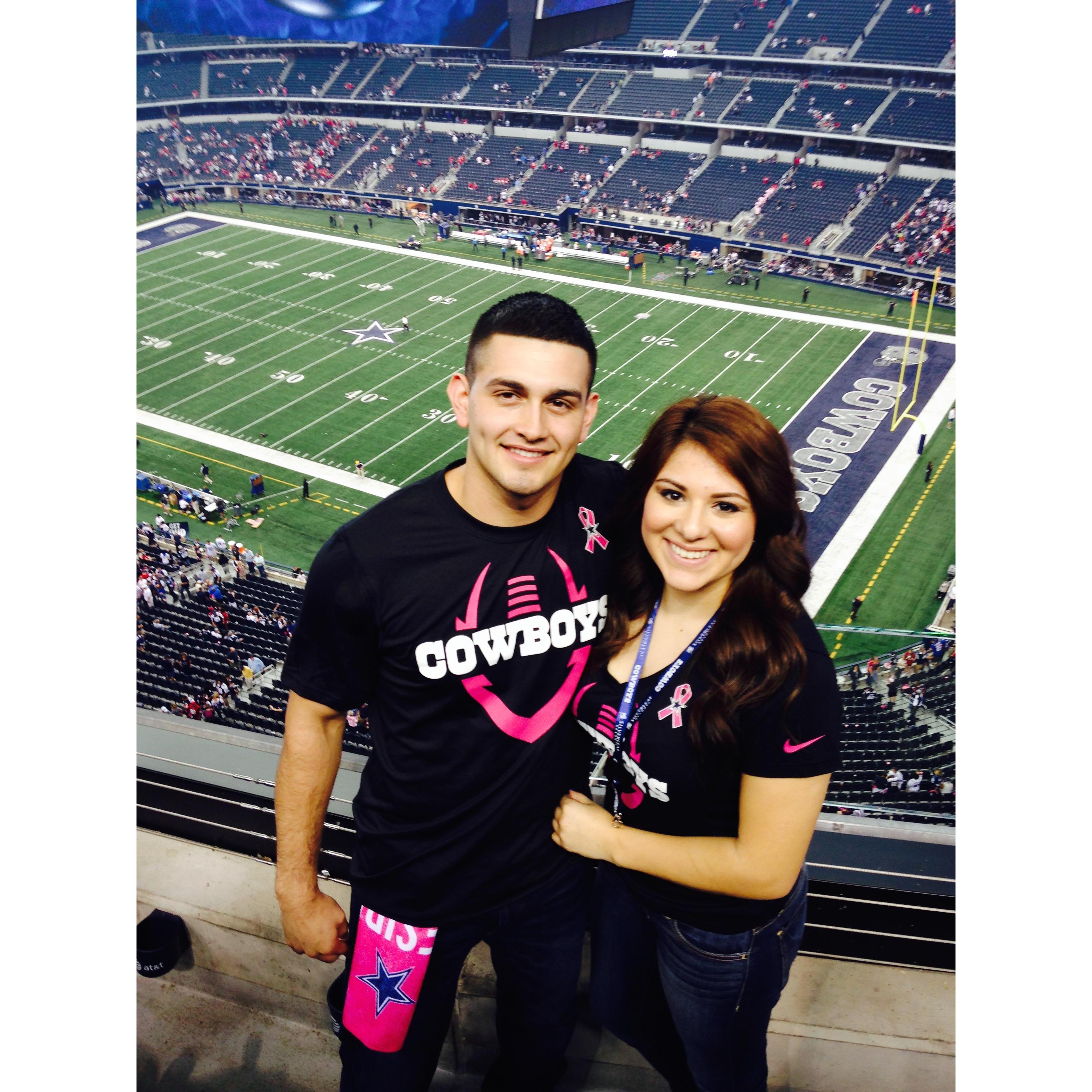 First Cowboys game together!