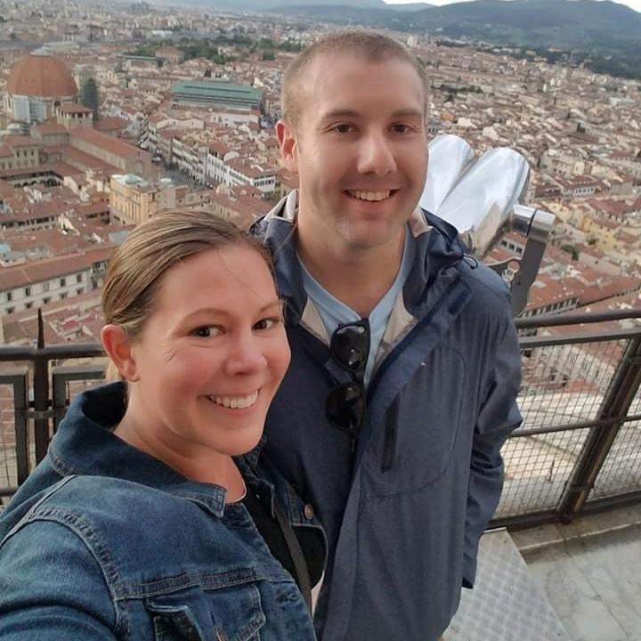 Florence Italy, the top of the Duomo is where Ryan popped the question!