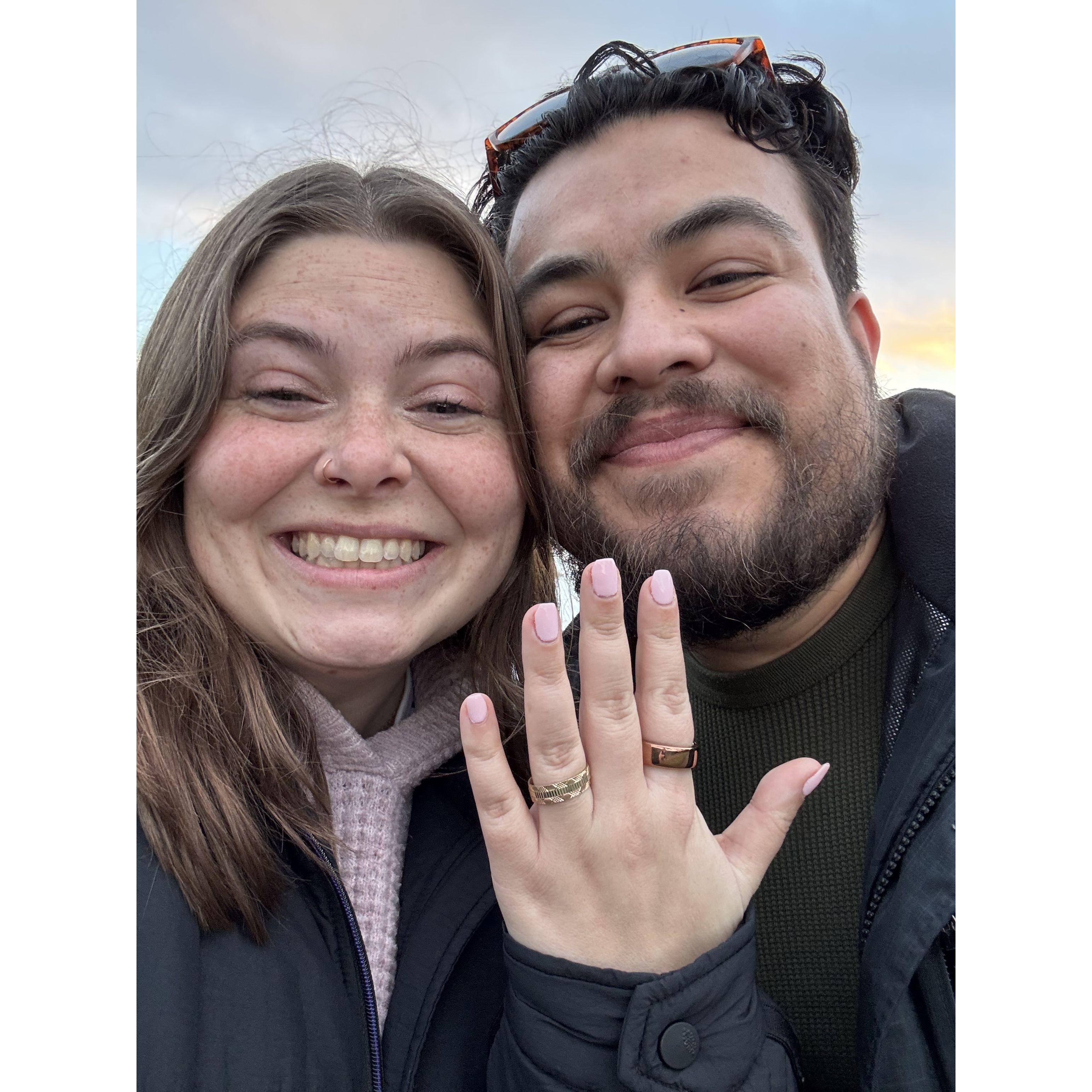 Just after the big "YES"