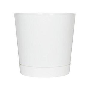 Novelty - Full Depth Round Cylinder Pot, White, 12-Inch
