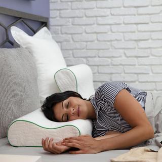 Fresh and Clean Classic Contour Memory Foam Pillow with Ultra-Fresh Treated Fabric