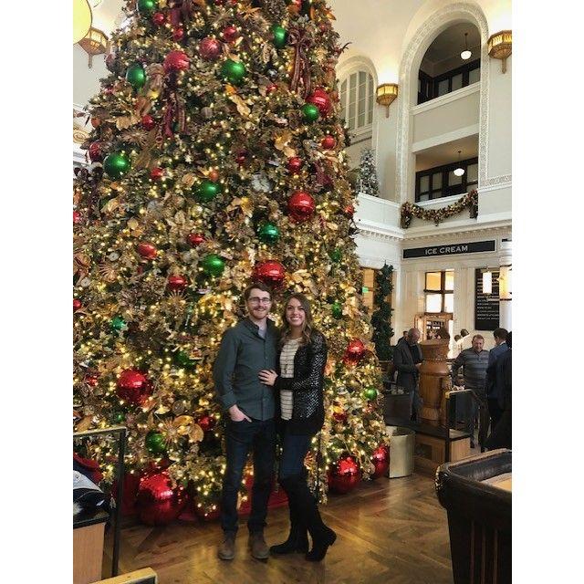 Our first Christmas together. This was taken at Union Station in Denver 2019