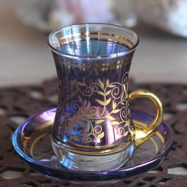 Turkish Tea Cup Set Traditional Cup Set Gift Glass Tea Glasses Serving Set  Turkish Style Tea Cup Set Gift For Her