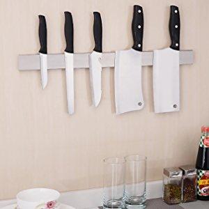 Ouddy 16 Inch Magnetic Knife Holder, Stainless Steel Magnetic Knife Bar, Magnetic Knife Strip, Knife Rack Strip