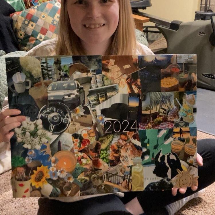 January 2024 vision board making