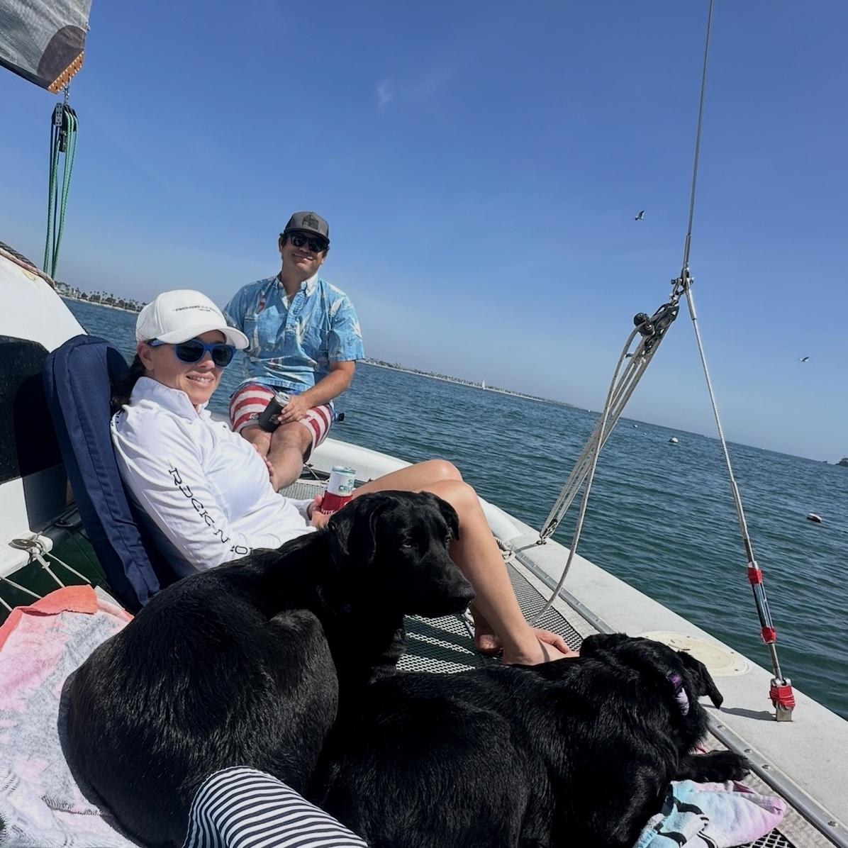 March: sailing in Alamitos Bay