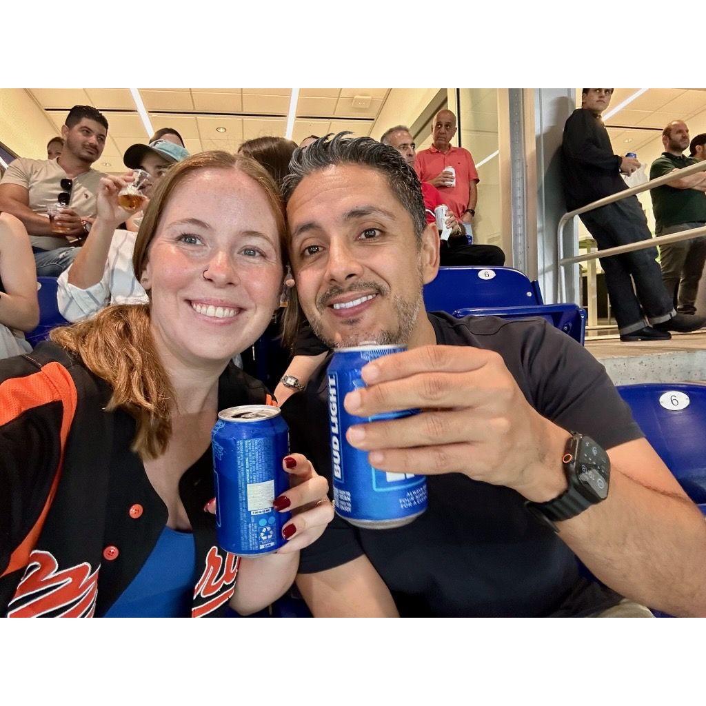 Marlins game with Pavilion Furniture (Bailey's work)