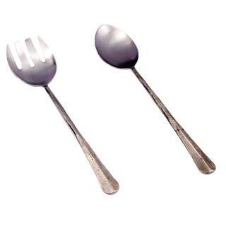 Inox Ridge Design 2-piece Nascent Steel Salad Serving Set