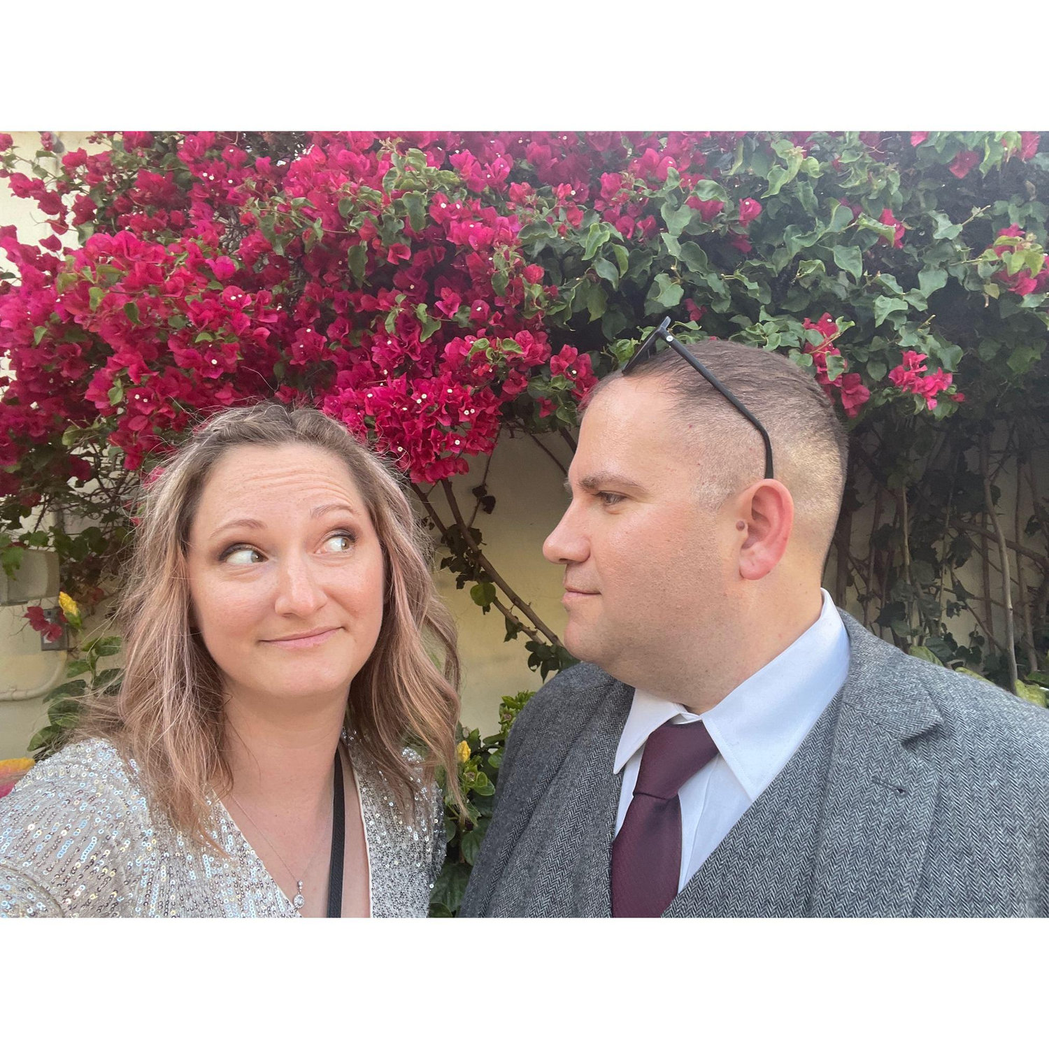 Our first wedding together