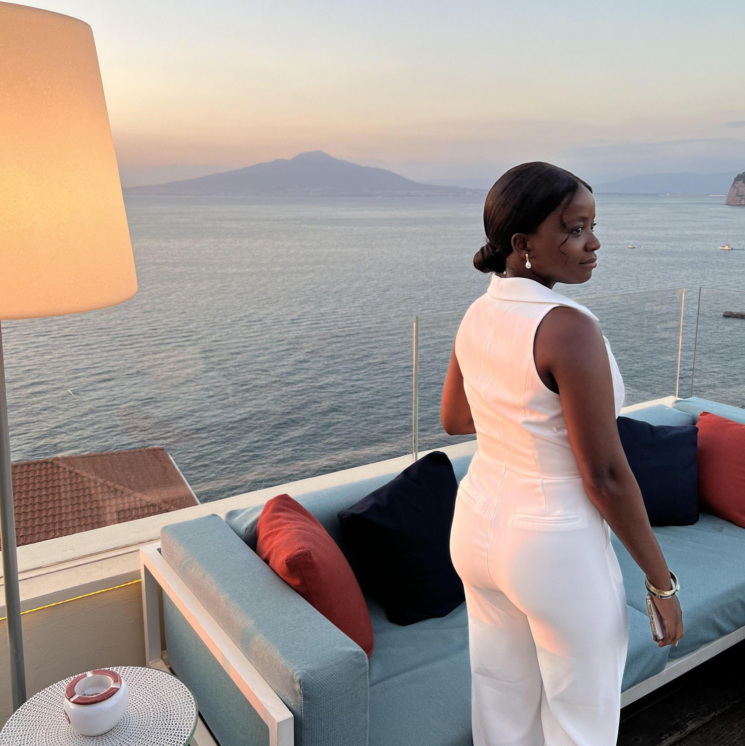 The Gulf of Napoli with a view of the Mount Vesuvius