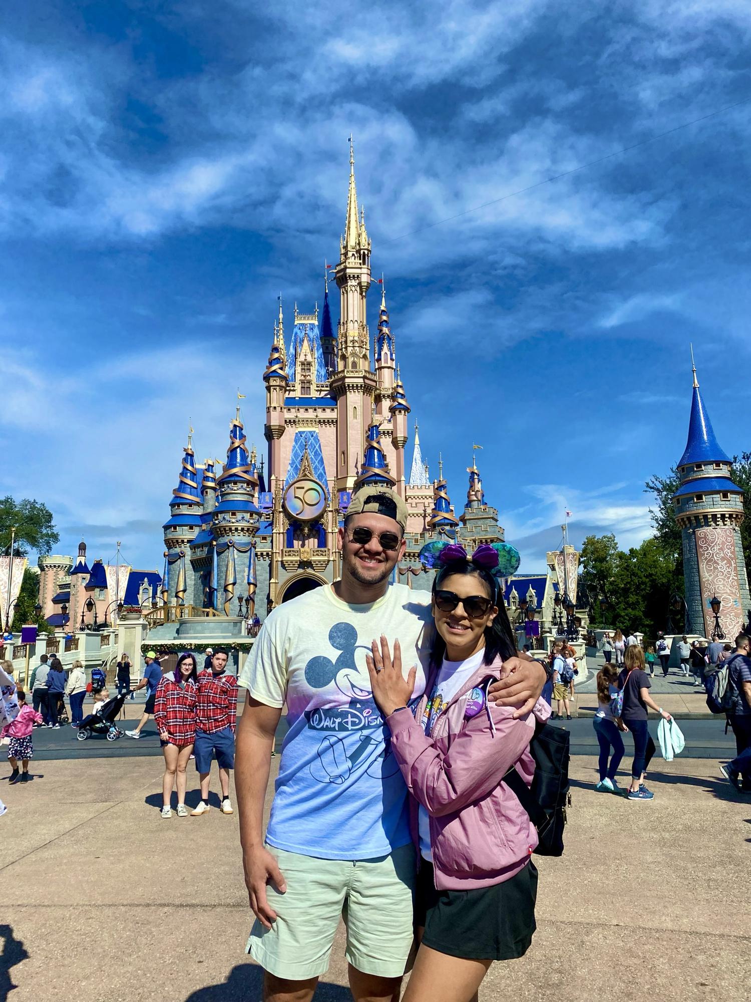 Cinderella castle during our life changing Disney trip.