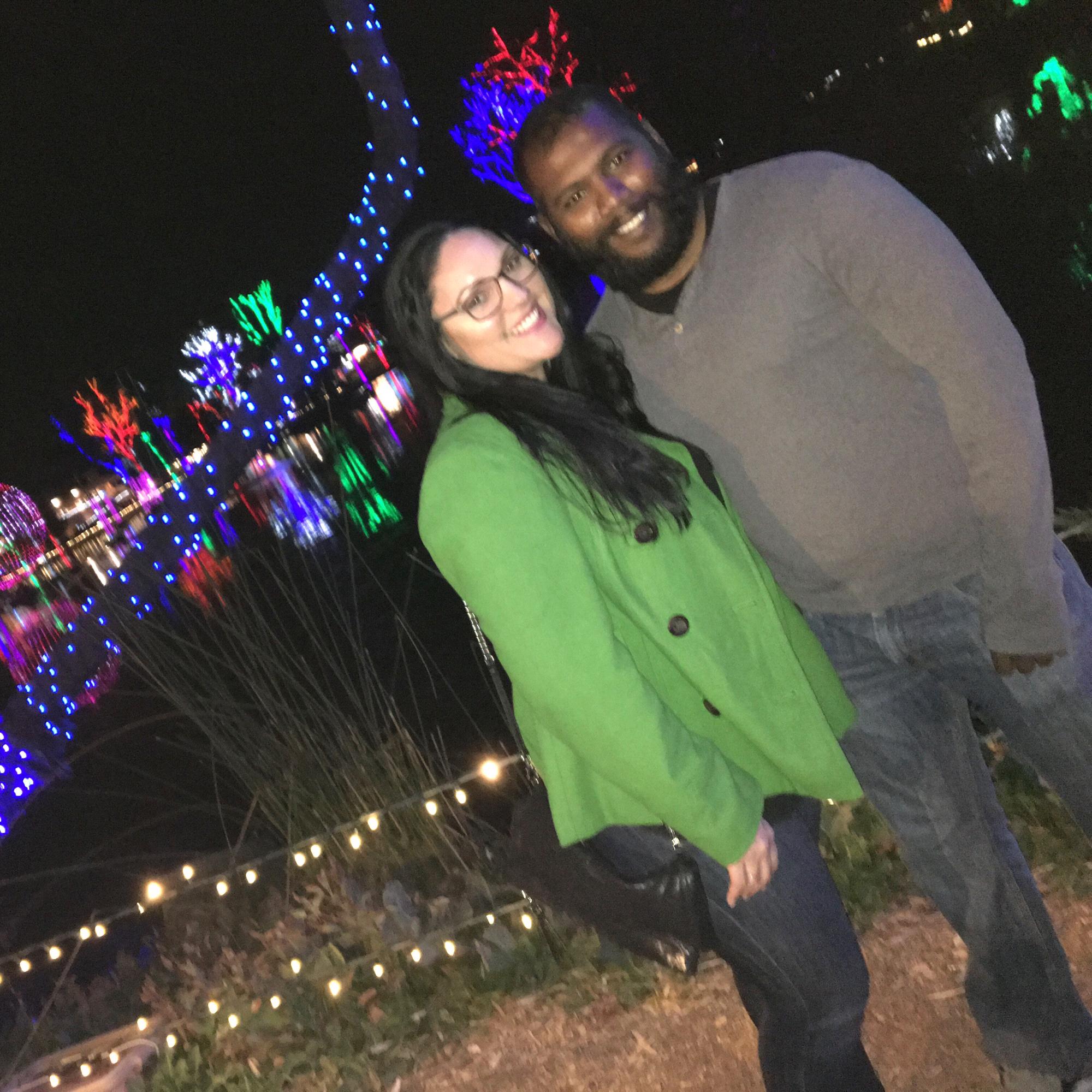 Zoo lights at the Phoenix Zoo. It was like a mini Disneyland <3