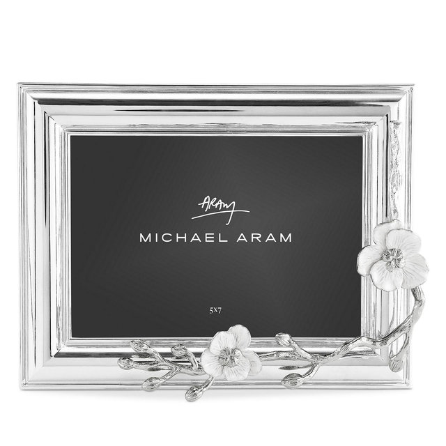 Michael Aram Silver Tone Orchid Frame, 5" x 7"