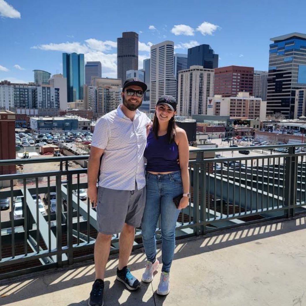 skyline view from the Rockies game