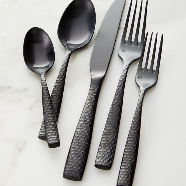 Fortessa 20-Piece Lucca Black Flatware Set