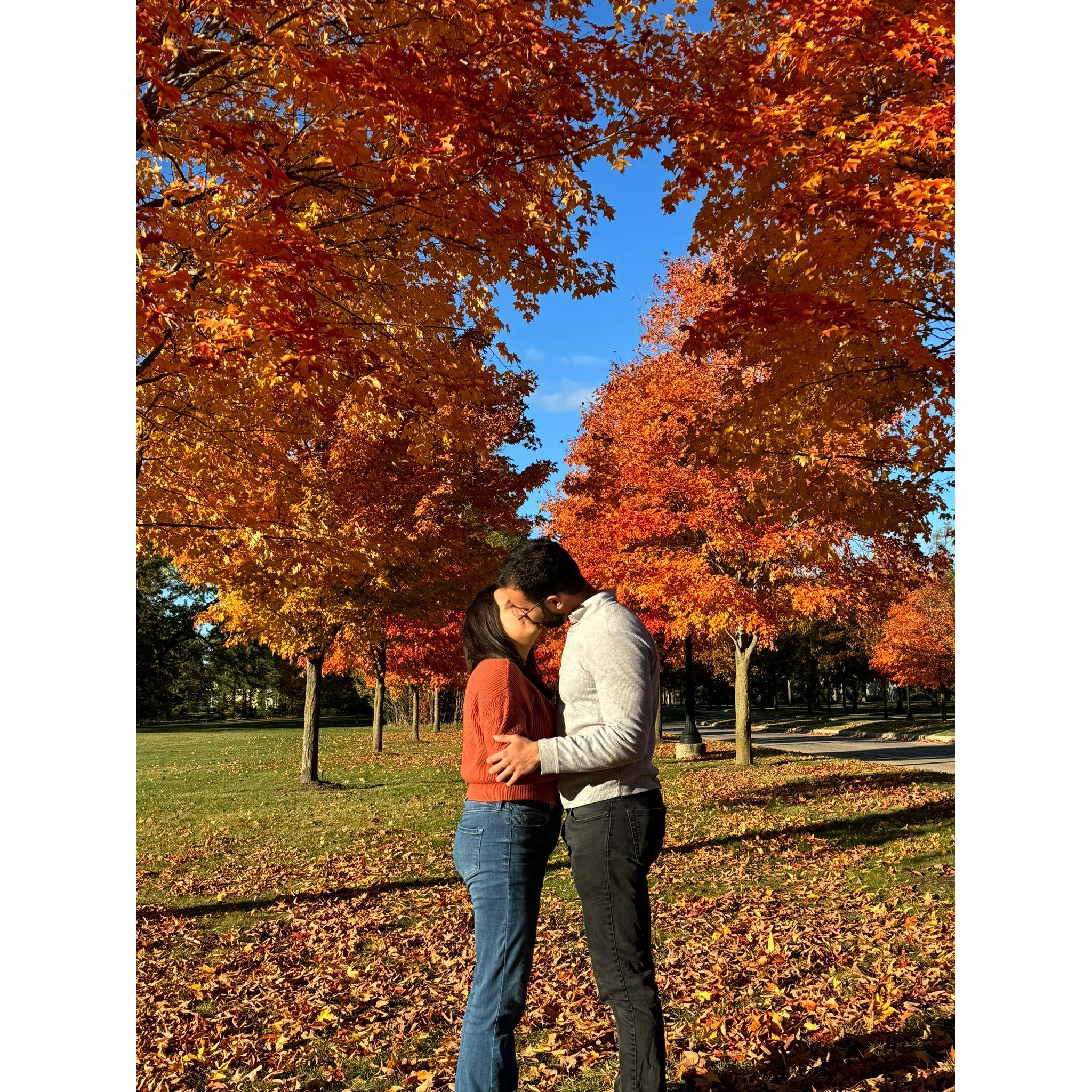 Fall Photoshoot - First photoshoot as a couple