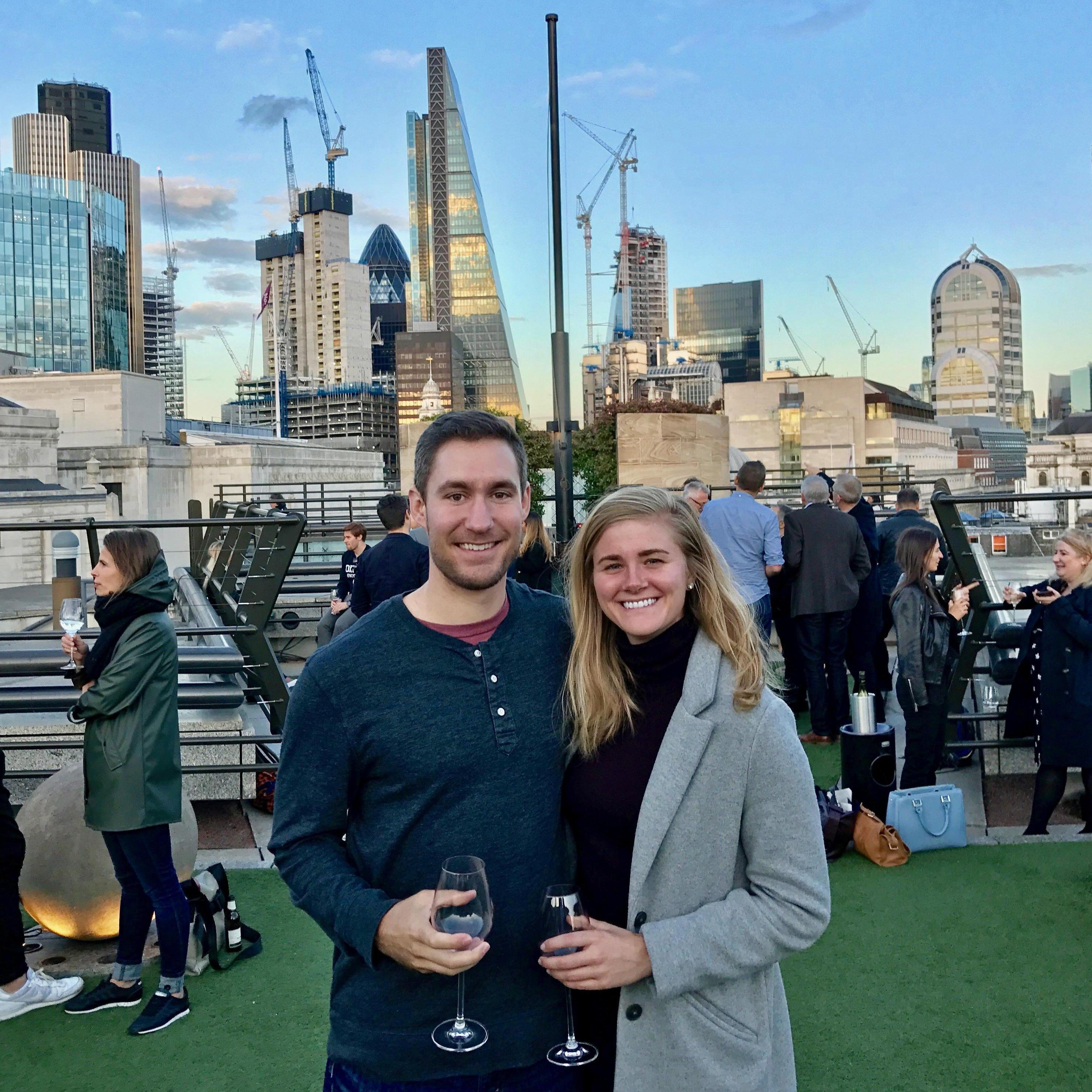 Ryan and Lydia's friends, Josh and Naomi, snapped this picture of us while they visited them in London