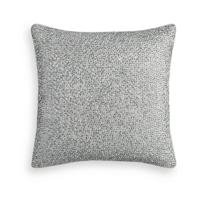 Hotel Collection Dimensional Beaded 18" Square Decorative Pillow, Created for Macy's