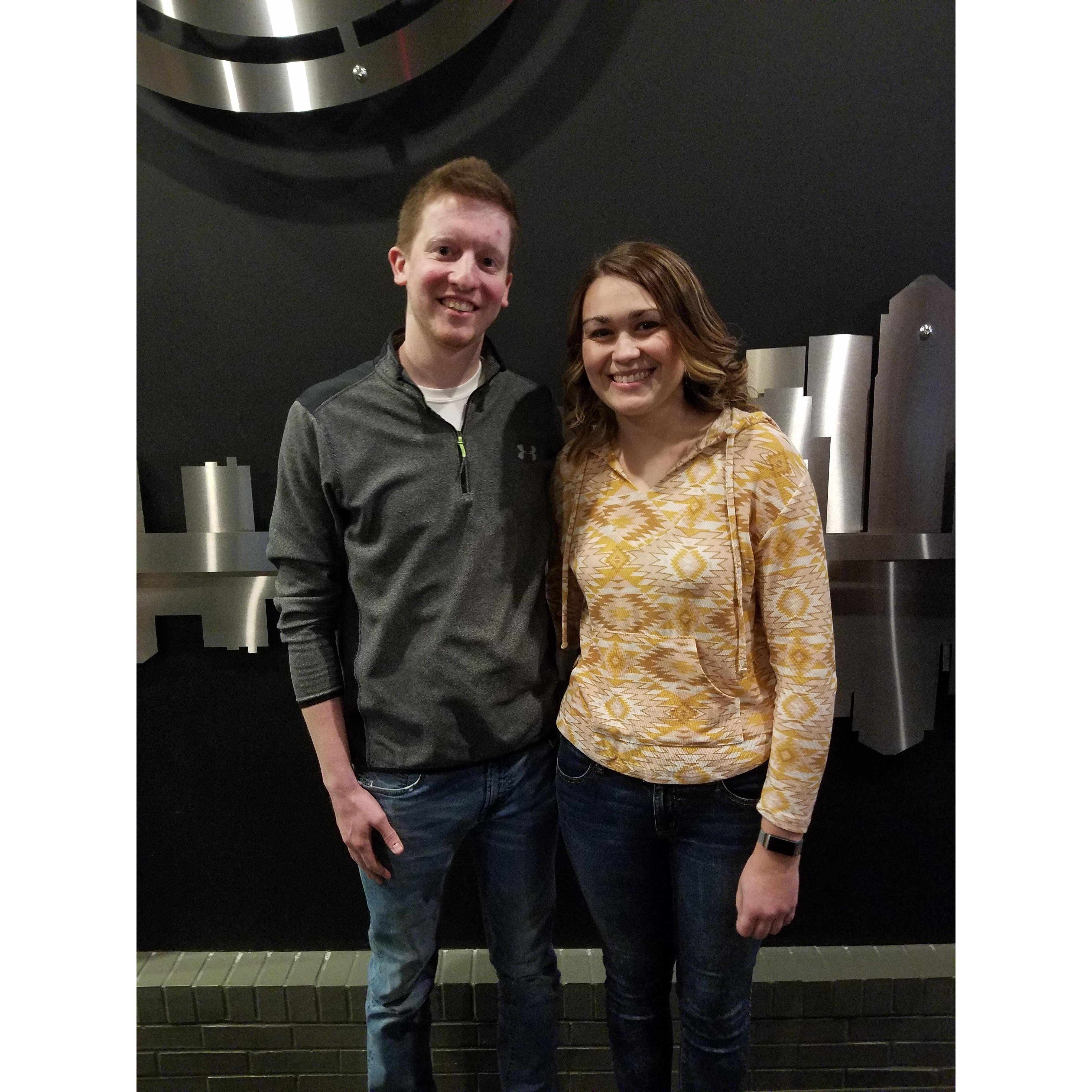Our first photo together
