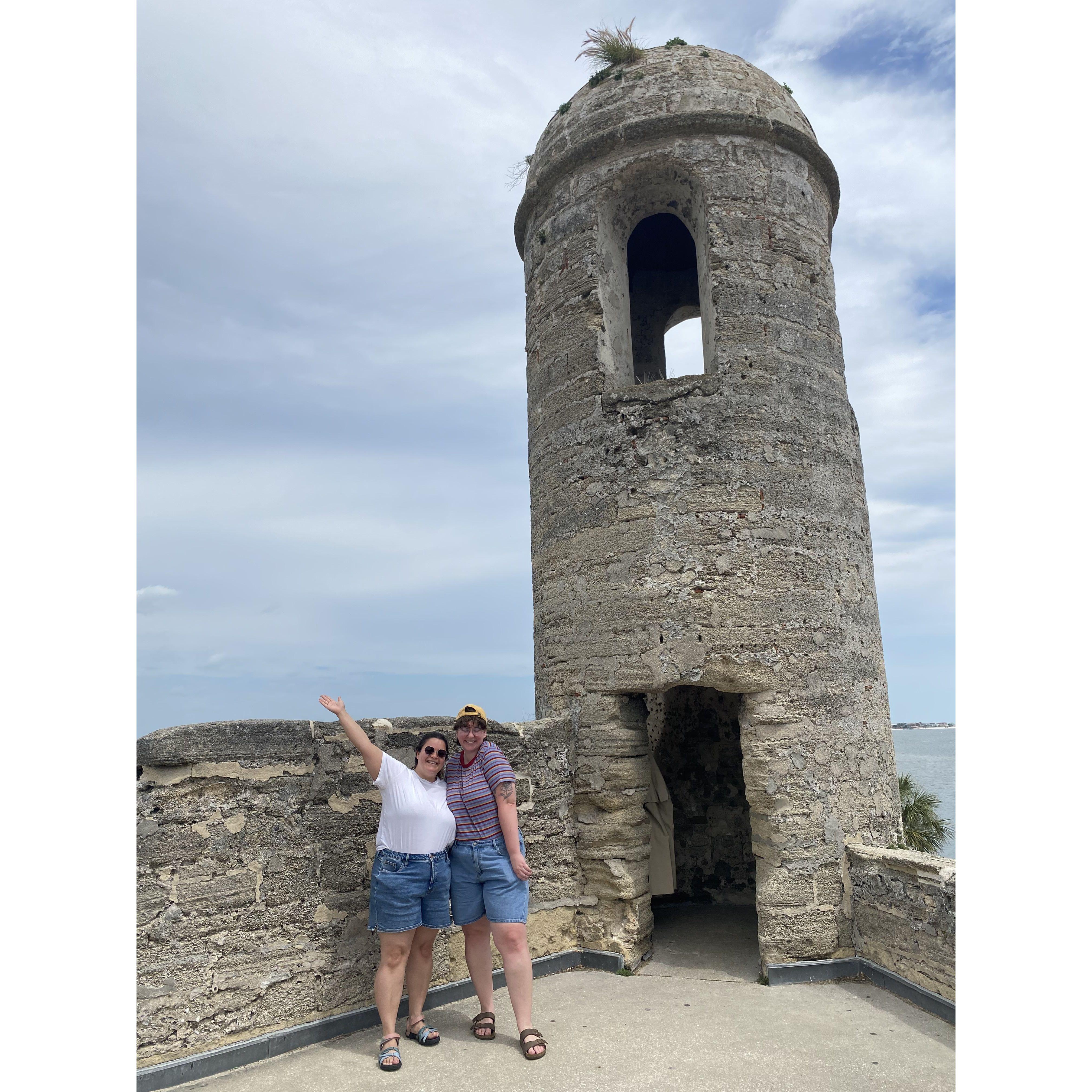 Castillo de San Marco in St. Augustine, FL- because being near a historical monument necessitates a visit for Ariel and Abby