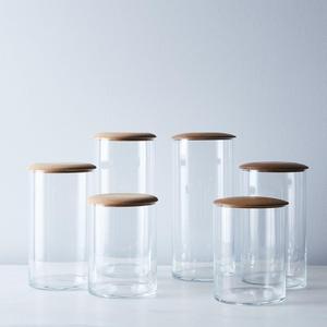 Hawkins New York Bathroom Simple Storage Container Jar Set with Lids, Oak &  Maple on Food52