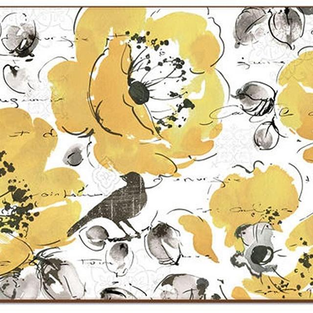 4 Cala Home Premium Hardboard Placemats Table Mats, Watercolorful