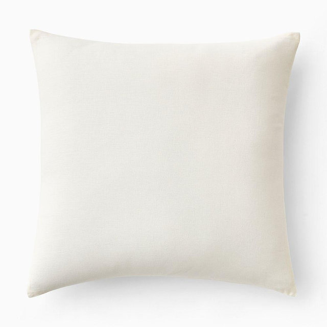 European Flax Linen Euro Sham, Alabaster