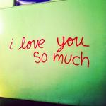 I love you so much mural