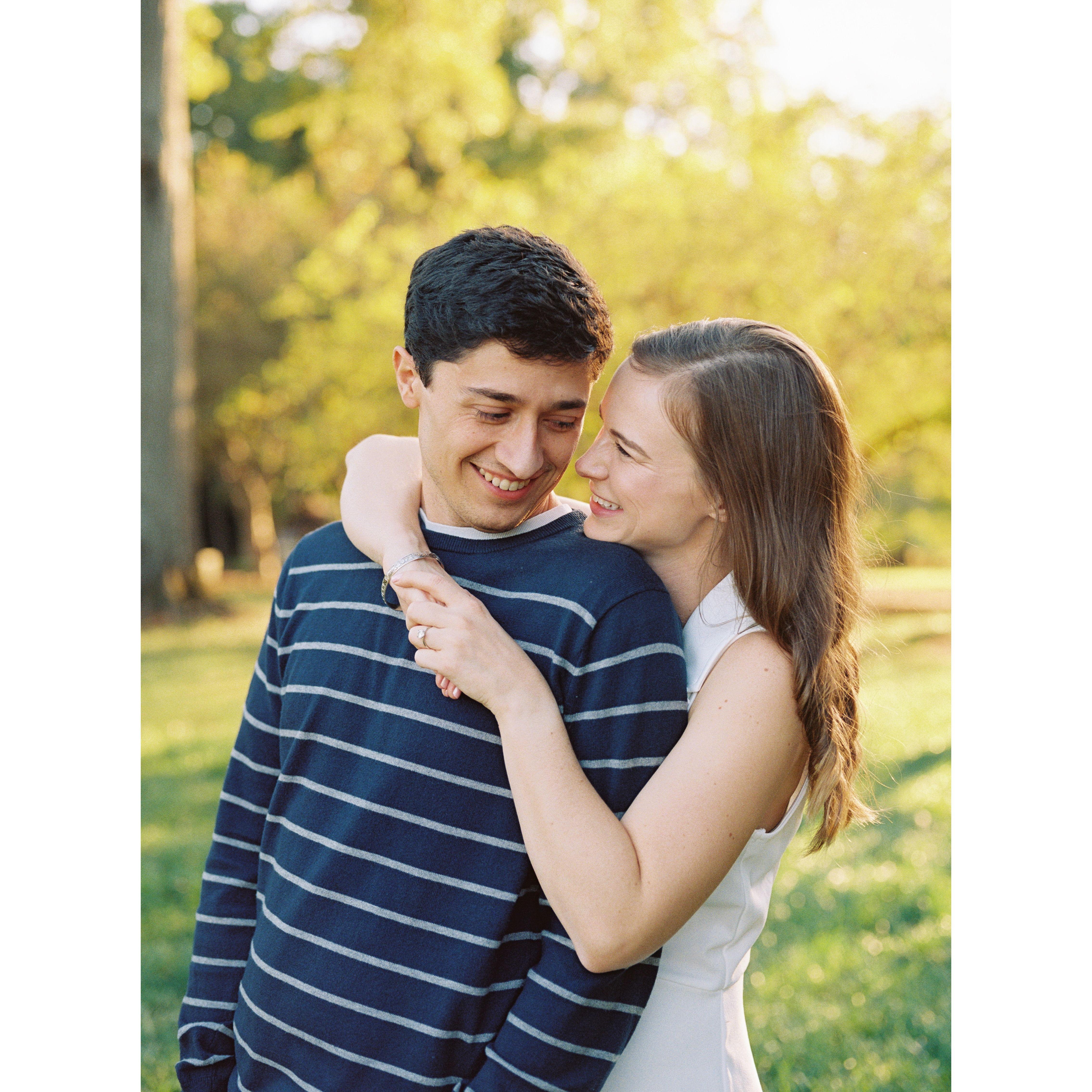 Our engagement photos at Graylyn by the fabulous David Howell