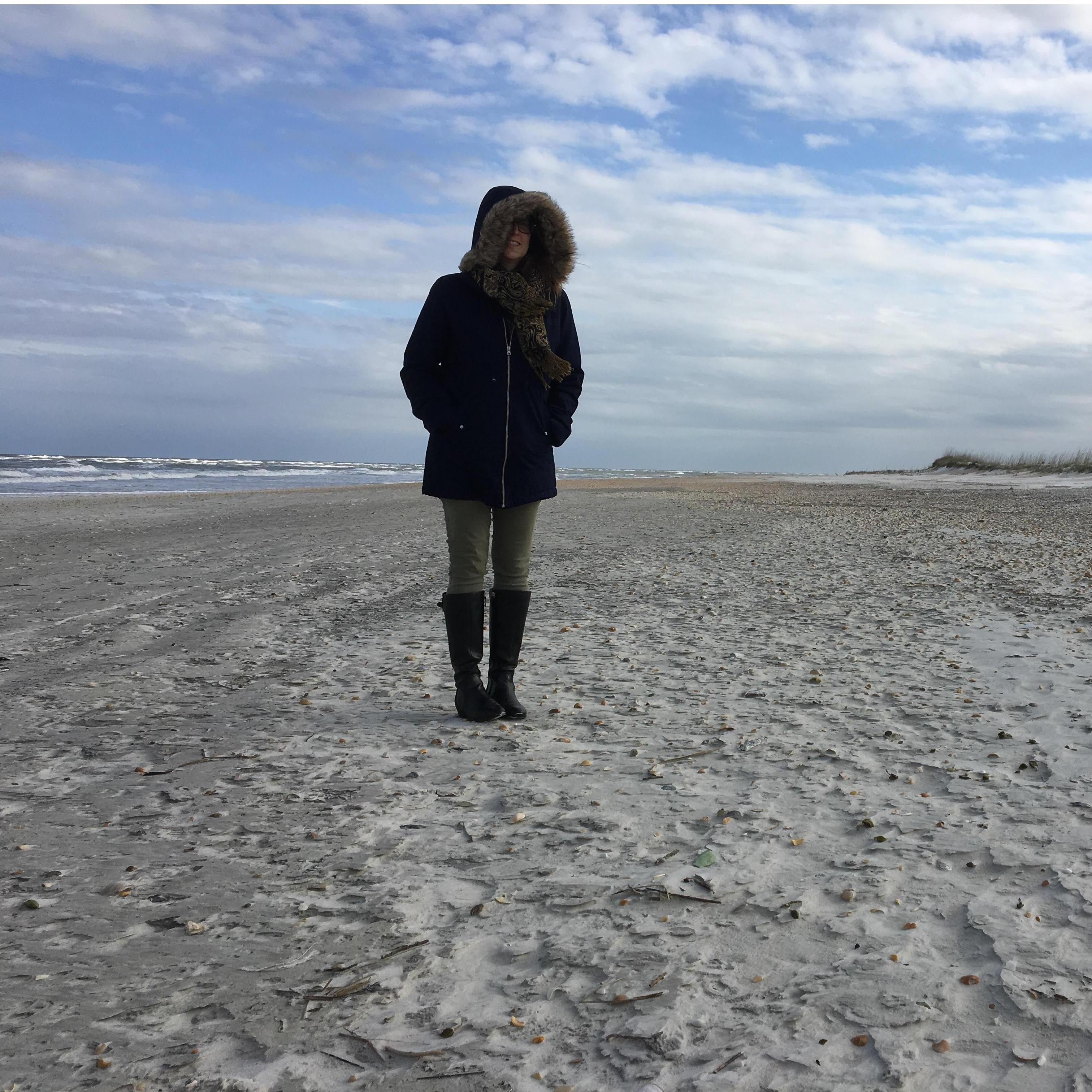 The beach that Colin proposed on (when he insisted on a long walk on the beach despite the polar vortex hitting the Atlantic).