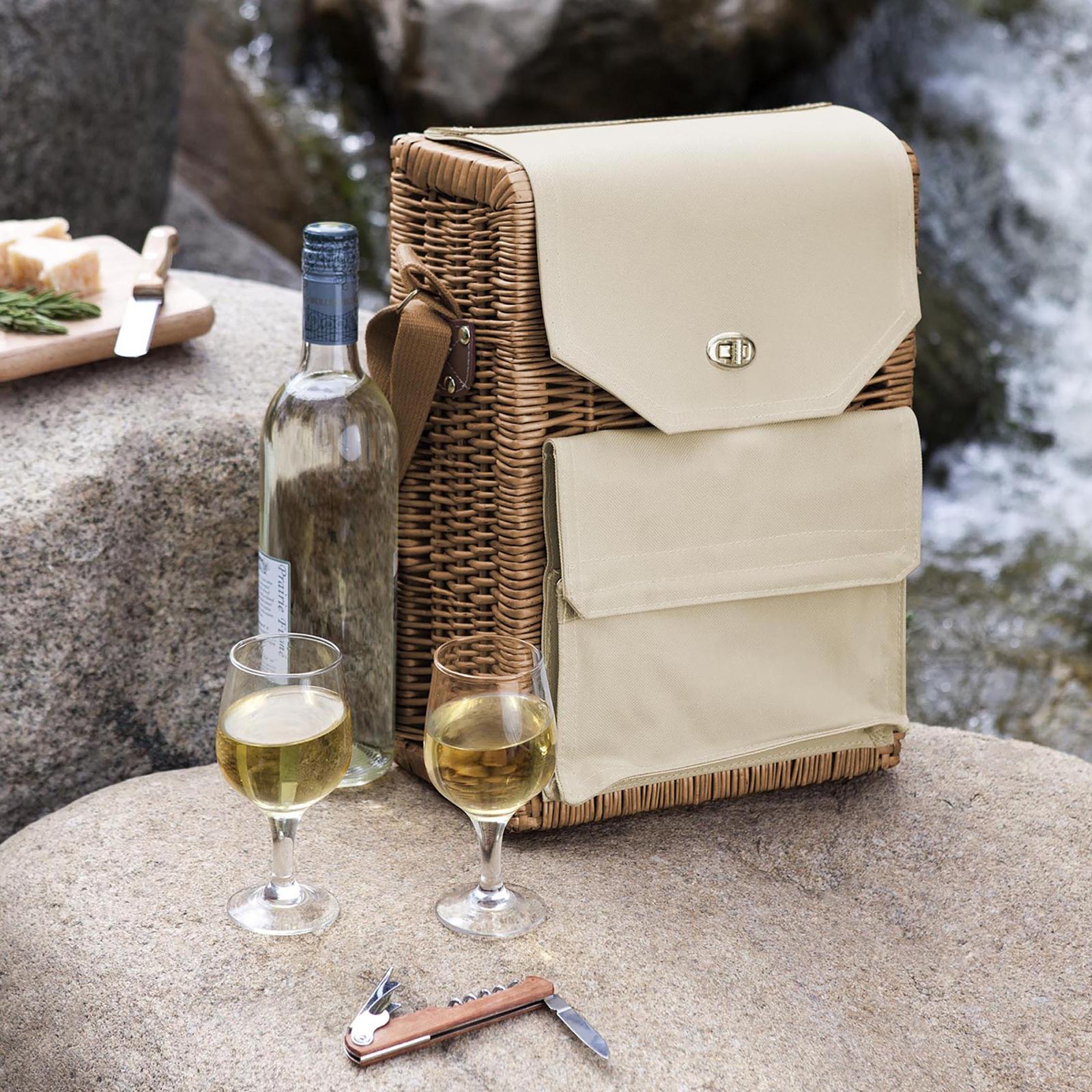 Wine and cheese Picnic offers basket