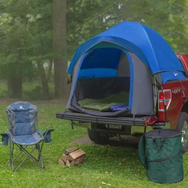 Wakeman Outdoors 5.5 to 6ft Truck Bed Tent, Blue