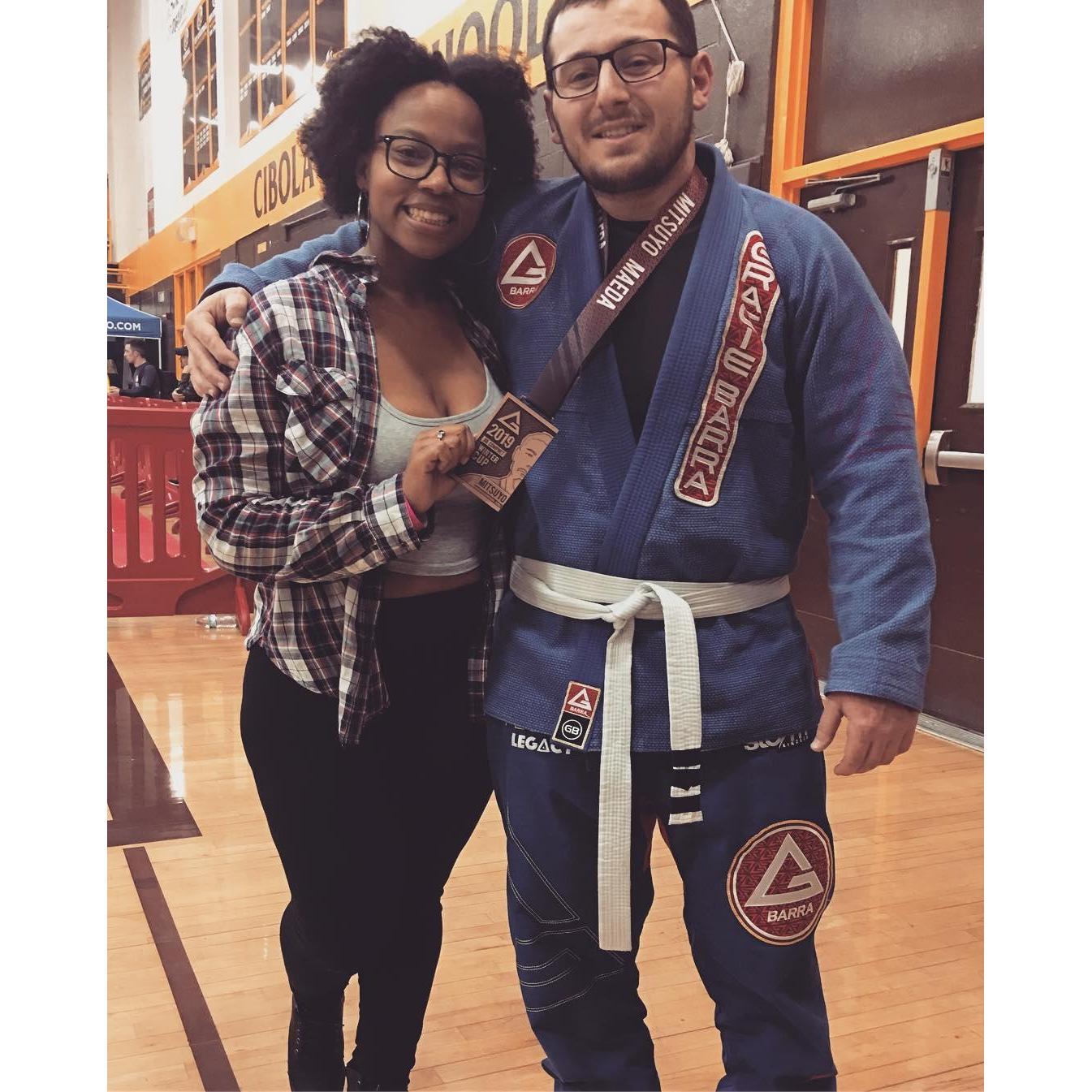 After we moved to NM, nick got really into Jiu Jitsu. He placed 3rd at his first competition