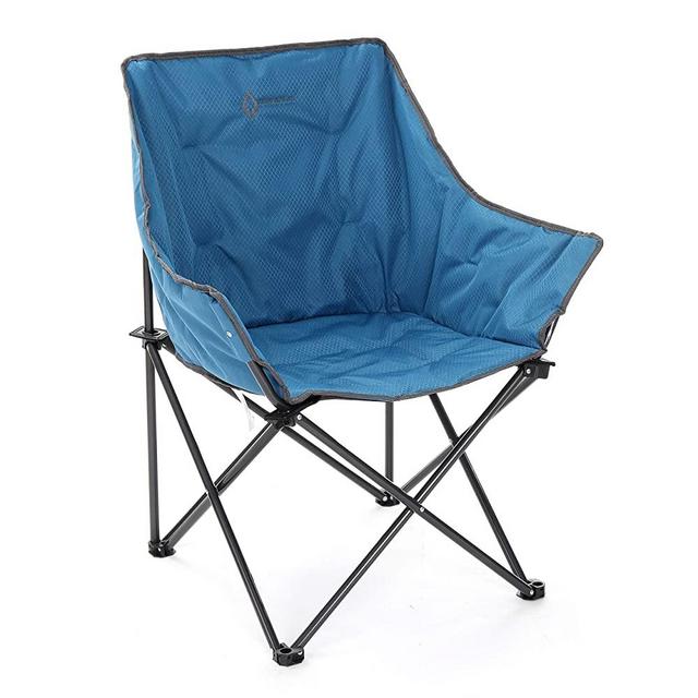 ARROWHEAD OUTDOOR Portable Folding Camping Quad Bucket Chair, Compact, Heavy-Duty, Steel Frame, Supports up to 250lbs, Includes Carrying Bag, USA-Based Support