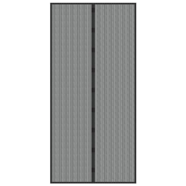Hastings Home 38" Magnetic Screen Door for French Doors or Sliding Glass Doors - Full Frame Velcro, Black